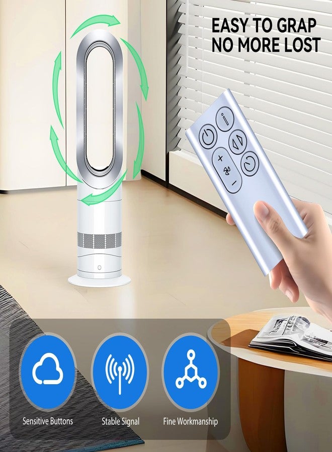 ZWP Replacement Remote Control fit for Dyson BP01 Pure Cool Me Personal Purifying Fan(Silver) - Image 5